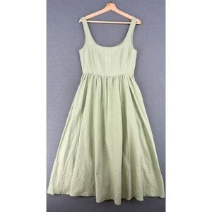 christian lacroix green linen dress | Dresses | Christian Lacroix Midi Formal dress